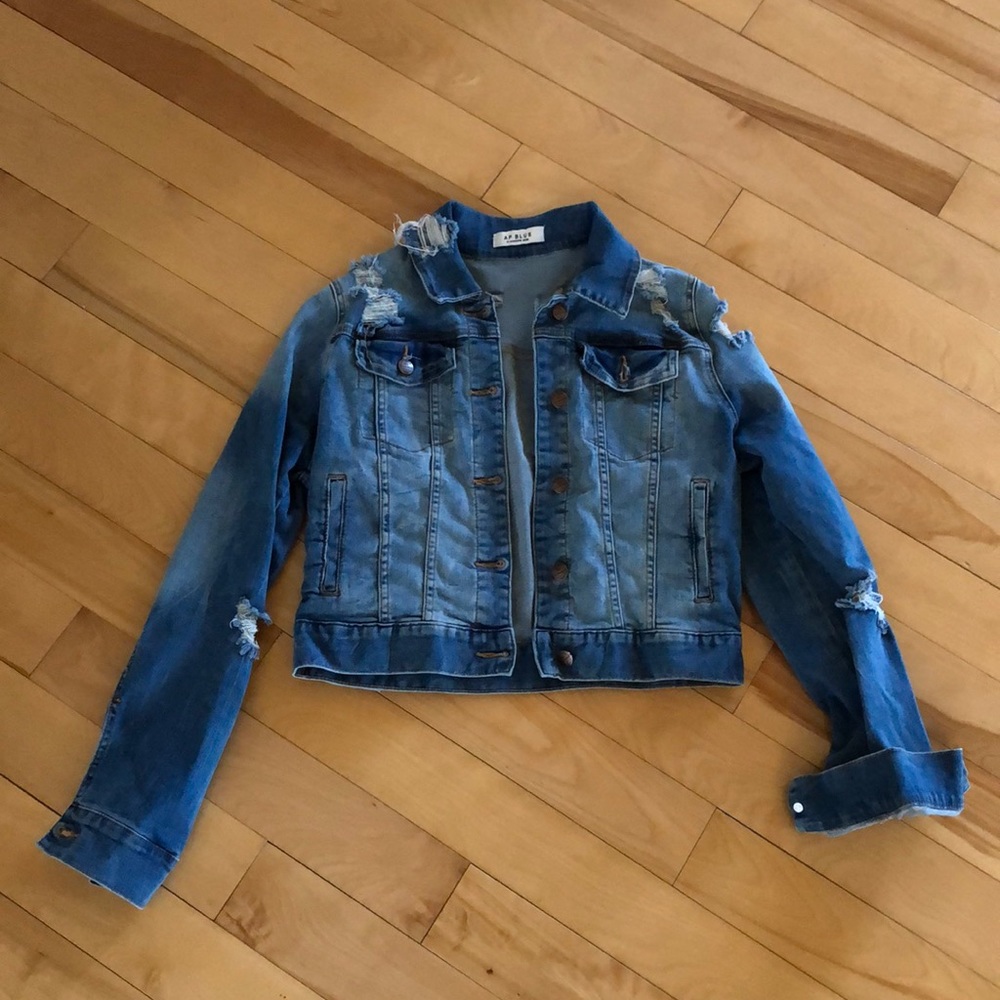 Distressed Denim Jacket